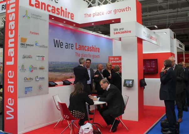 The We Are Lancashire stand at the MIPIM Conference London