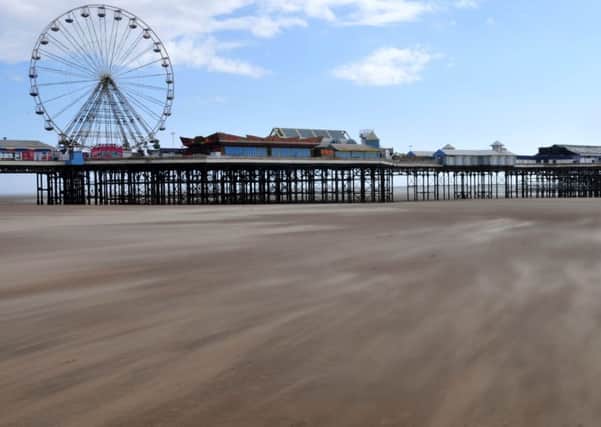 Blackpool's Central Beach and Central Pier