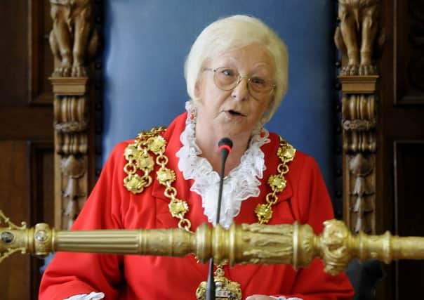 Mayor of Blackpool Coun Kath Rowson