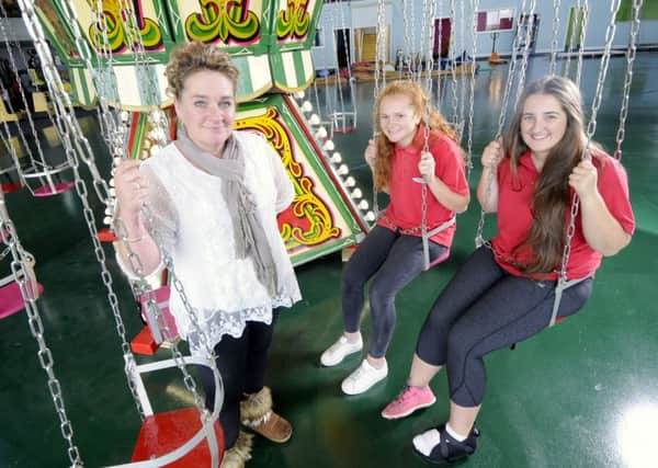 Knuckleheads Family Entertainment Centre is opening in the former Ice Arena in Cleveleys.  Pictured is managing director Wendy Bickerstaffe with staff Lily Hambly and Emily Fryer.