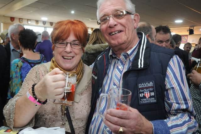 Fylde Rugby Club was the new venue for this year's Lytham Beer and Cider Festival.
John and Tricia Young.  PIC BY ROB LOCK
28-10-2016