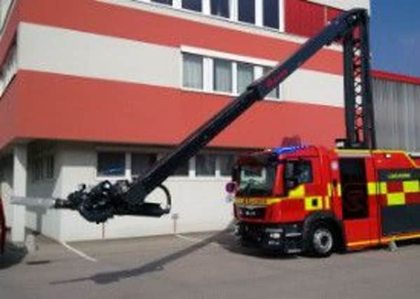 The Rosenbauer Stinger will be used to pierce roofing slates, tiles, and panels, to tackle blazes from above