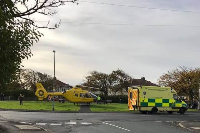 The officer was taken to Royal Preston Hospital suffering from serious but not life-threatening injuries, police said (Picture: Melissa Cavanagh/Facebook)