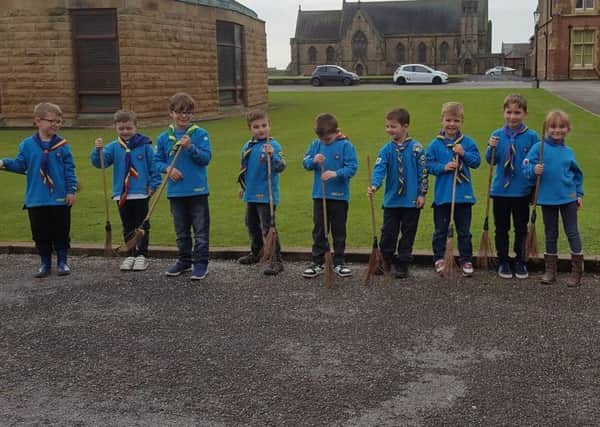 Blackpool Cubs have a sleepover at Rossall School