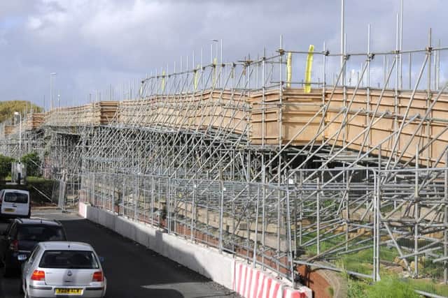 Pedestrians and dismounted cyclists will be able to use a temporary bridge