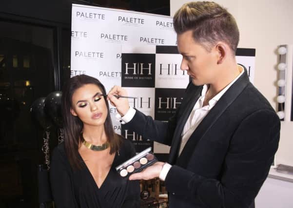 Celebrity make-up artist Sean Maloney showcases a stunning and glamorous look during his masterclass