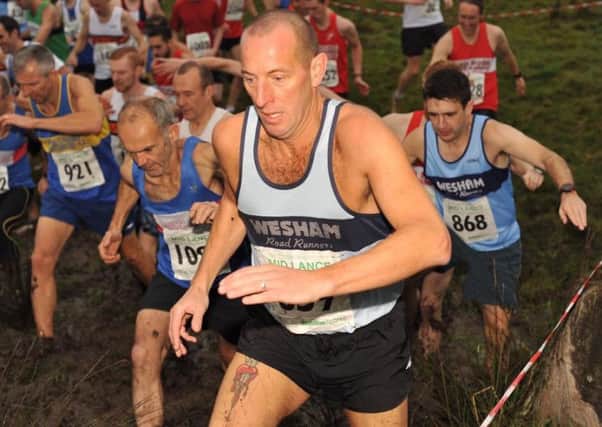 Lee Barlow and David Taylor among the runners at Cuerden Valley