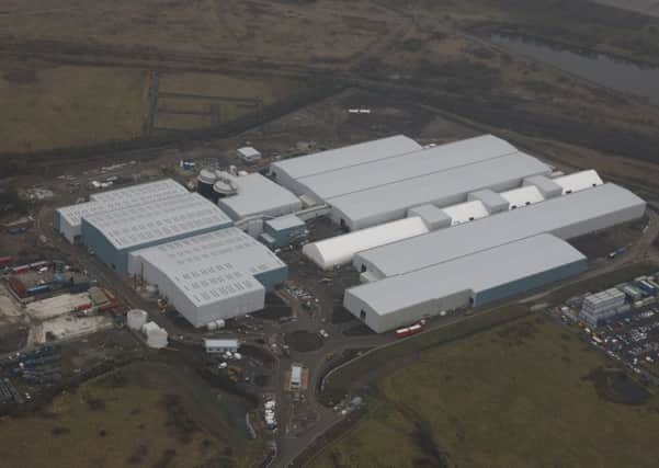 Areal shot of the new waste recycling plant at Thornton.