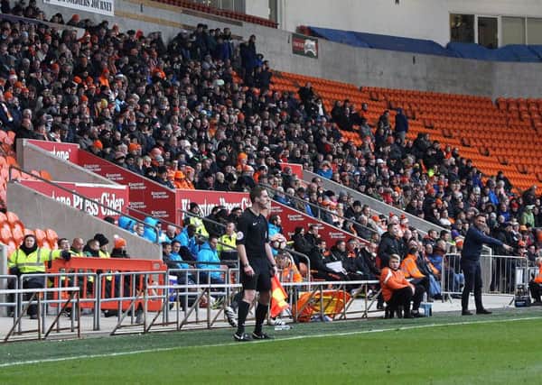 The crowd at Sundays FA Cup tie between Blackpool and Kidderminster Harriers