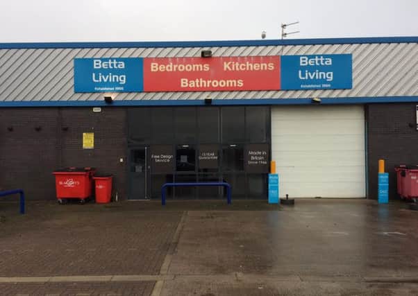 The Betta Living shop at Amy Johnson Way Blackpool which is currently shut after the firm went into administration
