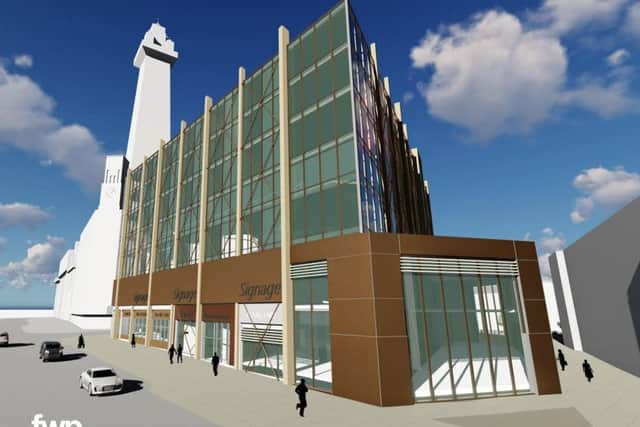 An artists impression of the proposed Sands Hotel on Central Promenade, Blackpool