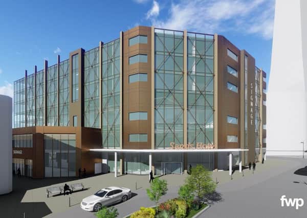 An artists impression of the proposed Sands Hotel on Central Promenade, Blackpool