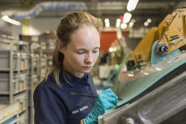 On the F35 production line at BAE Samlesbury