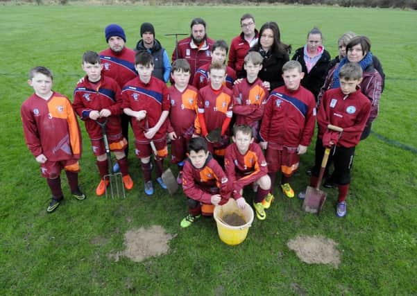 Members of Layton Juniors Football Club are risking injuries playing on Moor Park playing fields due to holes being caused by horses.