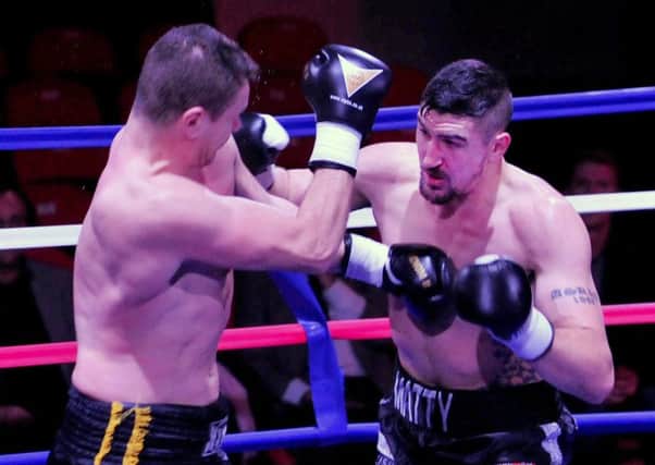 Photo: David Hurst
Blackpool's Matty Askin fights Jiri Svacina at the Winter Gardens