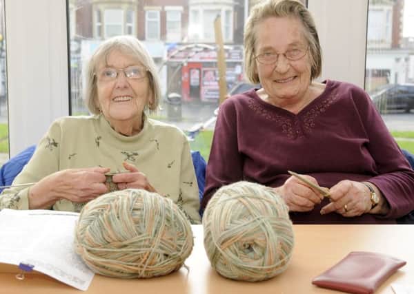 Art club organised by the Revoe Residents Association.  Pictured are Margaret Barker and Barbara Cousins.
