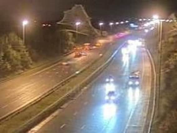 Lanes are closed on the M6 following a series of accidents