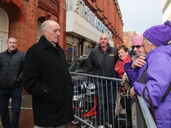 Strictly Come Dancing judge Len Goodman outside the Tower Ballroom yesterday (Pic: Peter Byrne/PA Wire)