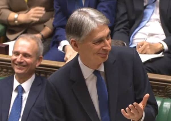 Chancellor of the Exchequer Phillip Hammond delivering his autumn statement
