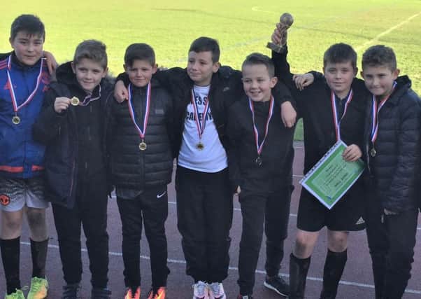 Hawes Side Academys boys team reached the Blackpool Primary Schools football finals