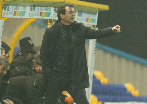 Gary Bowyer saw his Blackpool side beaten at Mansfield Town on Tuesday evening
