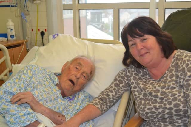 Sandra Brookfield, 53, of Cornwall Avenue, Blackpool
She's also on a photo with her dad, Kenneth McGough, 90, of North Shore