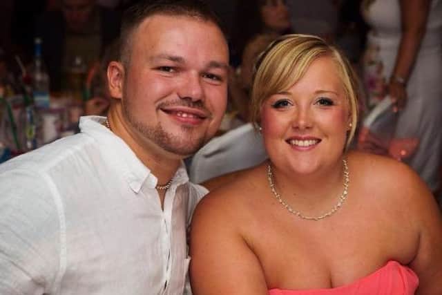 Happier times: Emma Woodcock with her fiance Matty Bialasek
Photo by Somerside Photography Ltd