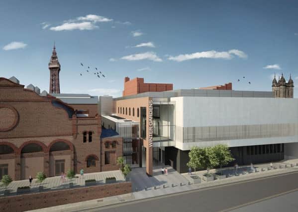 Artists impression of a proposed new conference centre for Blackpool