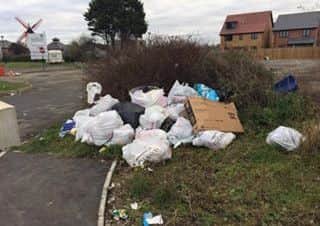 A caravan and bags of rubbish were removed by the local authority after travellers vacated land at Marsh Mill in Thornton