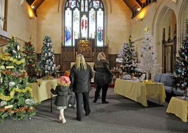 Chrsitmas Tree festival at St Andrew's Church in Cleveleys