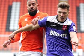 Blackpool were 2-0 winners against Kidderminster Harriers in the FA Cups first round