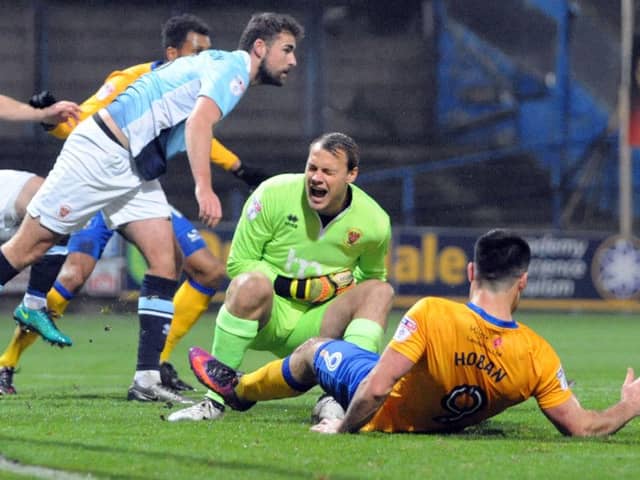 Blackpool keeper Sam Slocombe