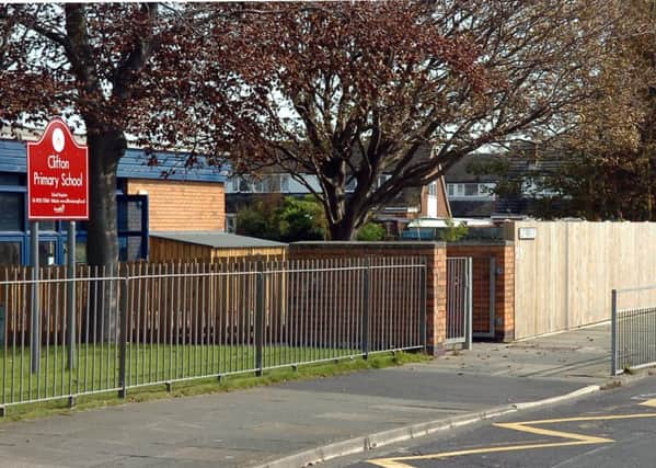 Fence at Clifton Primary School, Clitheroe Road, St Annes.