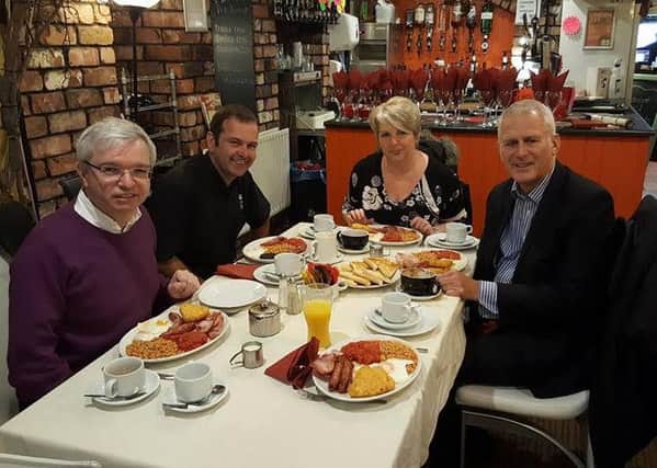 MPs Mark Menzies and Gordon Marsden at Dahlia's Kitchen for Small Business Saturday
