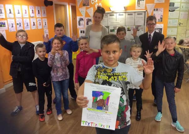 Blackpool Boys and Girls Club members taking part in a Star Trek art project to help develop ways of dealing with stress and mental health issues