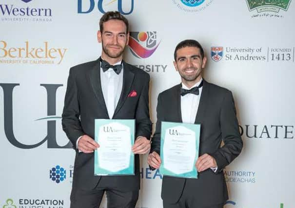 Russell Halton and Alex Guarracino at the Undergraduate Awards (UA)