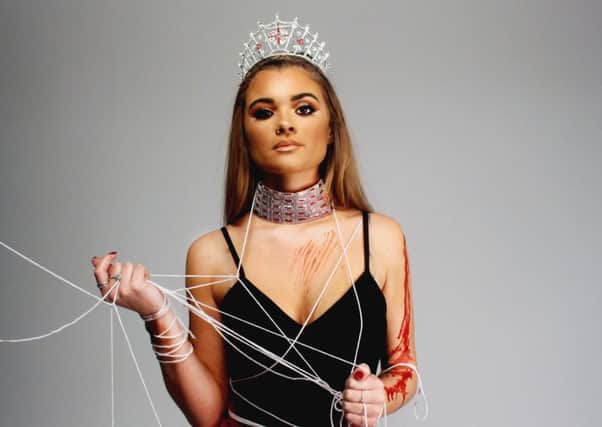 Olivia Seed, Miss Lancashire, who is involved in a collaborative project entitled the Cost of Beauty to raise awareness of animal testing and cruelty  Art Direction and photography by Sophie Colquhoun