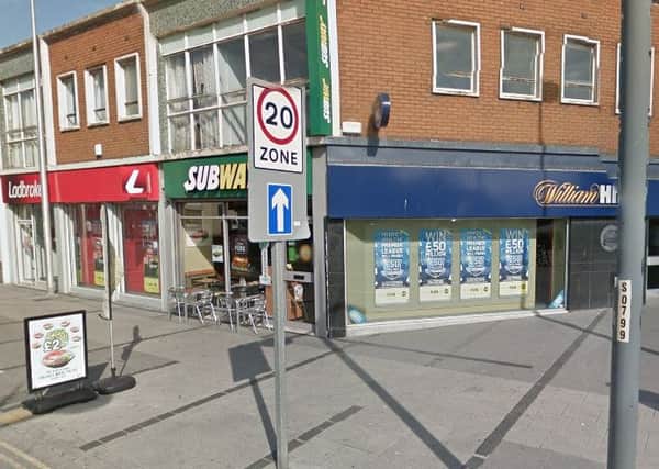 The Waterloo Road Subway, which is next door to both Ladbrokes and William Hill bookies, was robbed last night. Pic from Google Maps