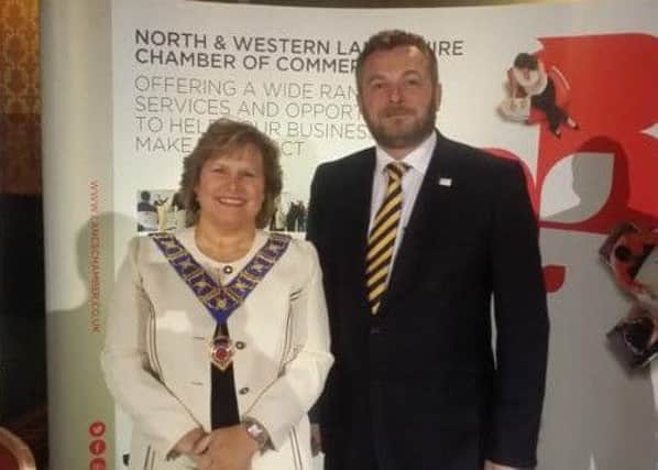 Dawn Cheetham and Norman Tenray from the Chamber of Commerce