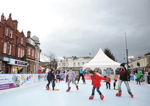 The ice rink in Lytham last year