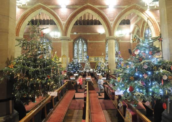 Christmas tree festival at St Annes Parish Church