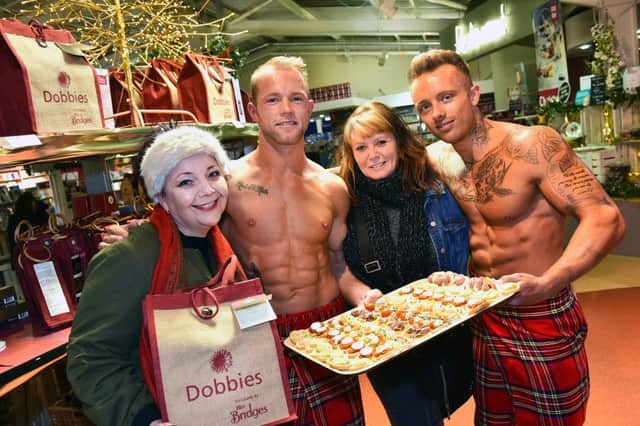 Ladies night at Dobbies - left to right Michelle Evans, Bobby Fotheringham, Amanda Coulton, Adam Pritchard.