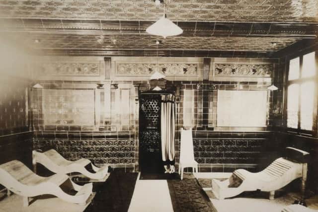 An archive photograph of the Turkish Baths in the Imperial Hotel in their heyday