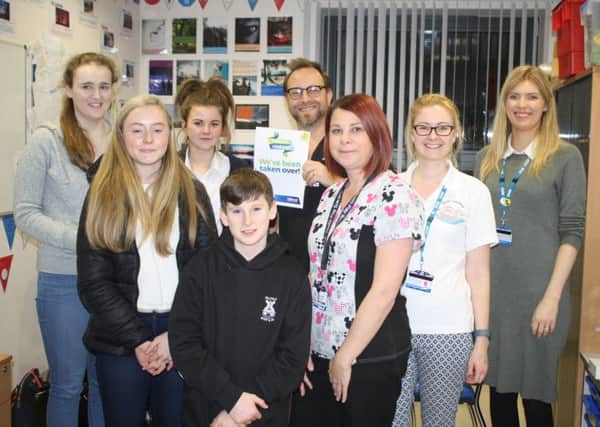 Youngsters and staff who took part in the Takeover Challenge Day at Blackpool Victoria Hospital