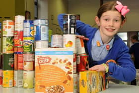 Caitlin McGovern with some of the food