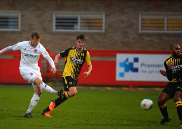 Danny Rowe give Fylde the lead at Gloucester