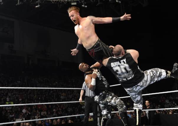 High flying action at WWE LIVE
