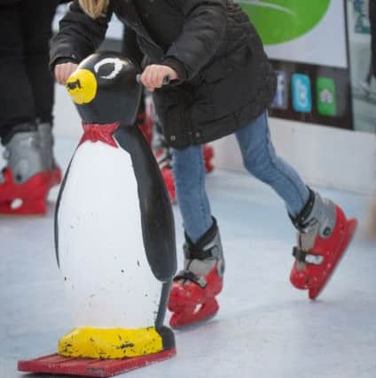 Youngsters enjoy the ice rink in Lytham