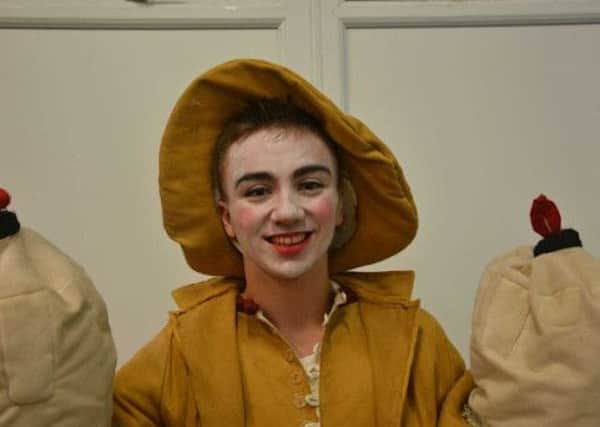 Jack Dinsley performing in Beauty and the Beast