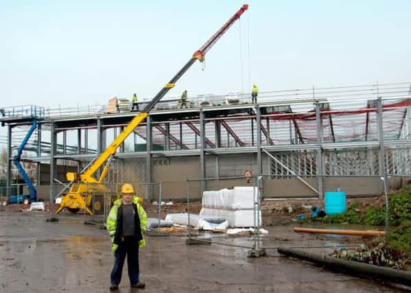 Work on the new elephant house at Blackpool Zoo